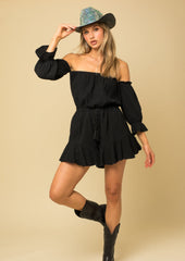 Off The Shoulder Rompers - 2 Colors!