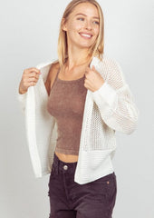Embracing Summer Open Knit Cardigans - 3 Colors!
