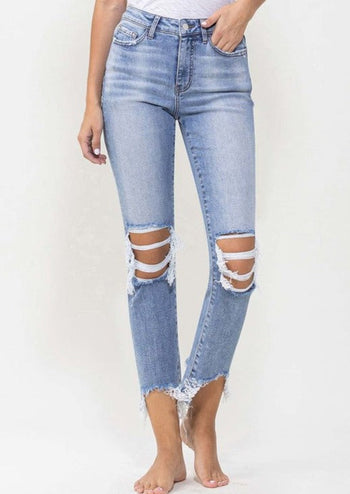 Lovervet Miracle Wash High Rise Distressed Jean