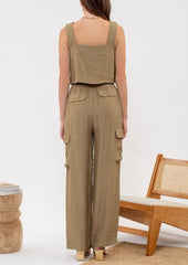 Sweet Summer Time Olive Cargo Pants
