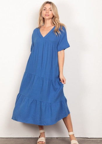 Relaxing In The Sun Gauze Dresses - 2 Colors!