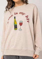 Wine is my BFF Sweatshirt