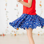 STAR BRIGHT RUFFLE TWIRL SKORT - The Nines