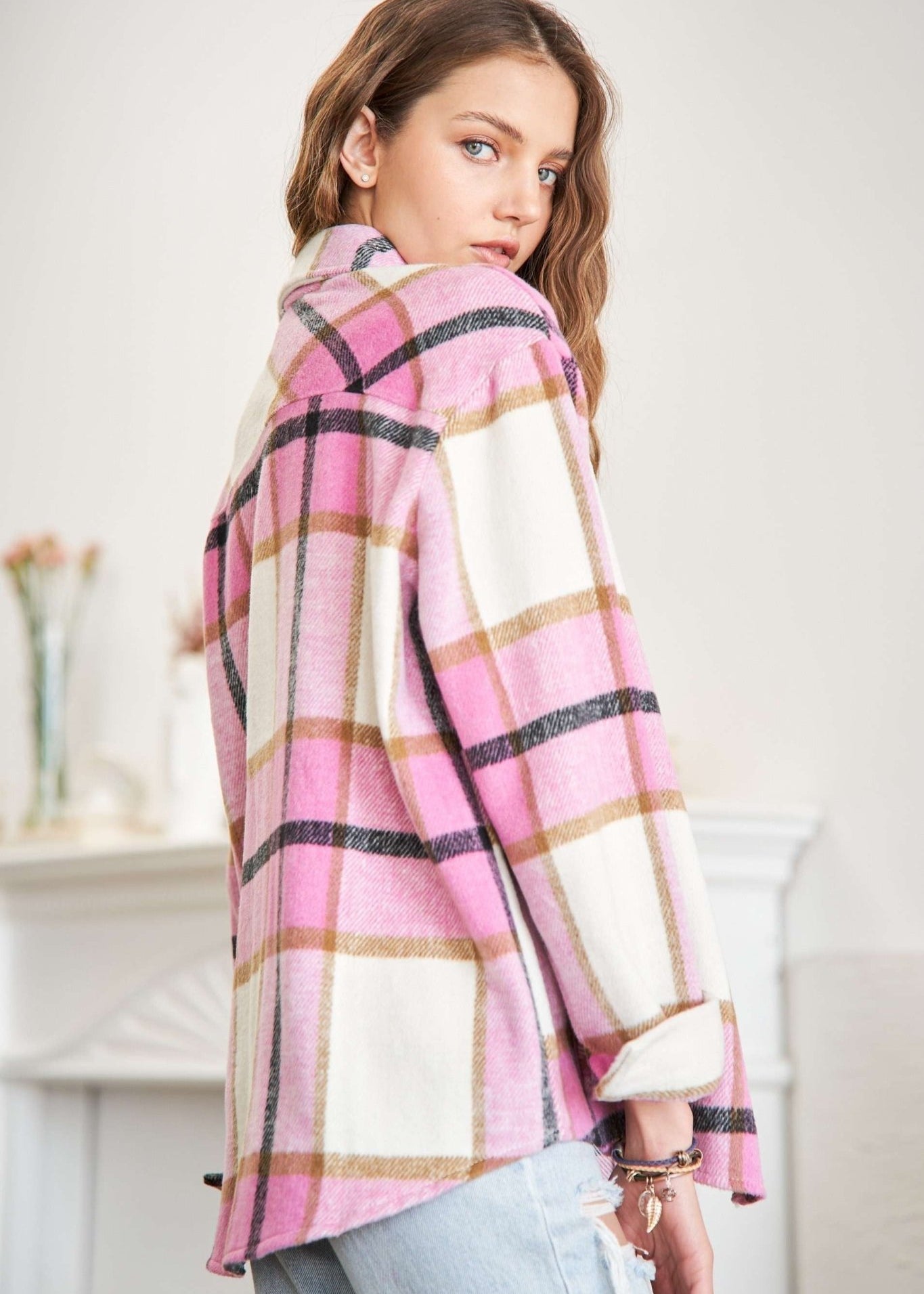 Perfectly Plaid Shacket - The Nines