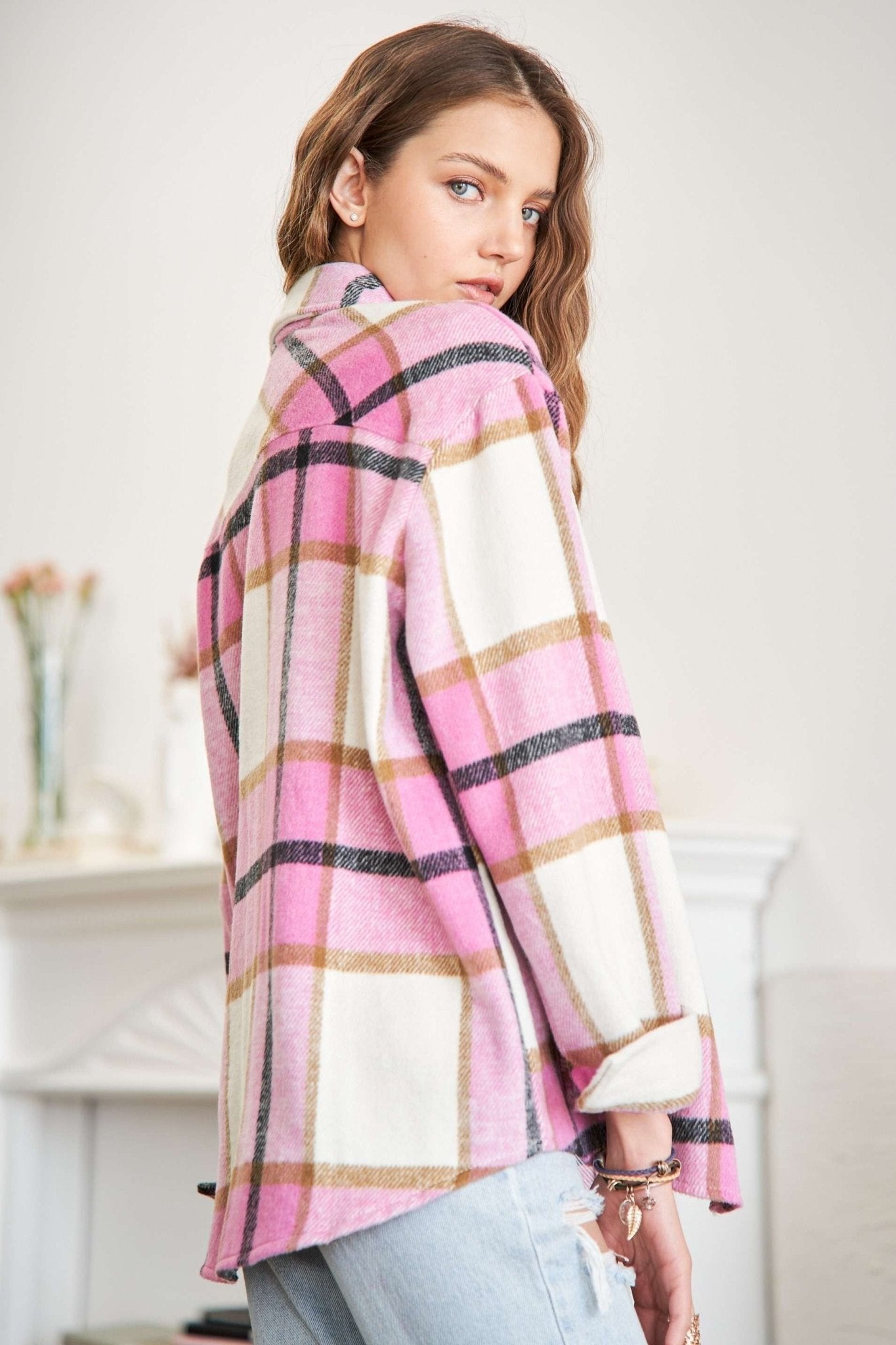 Perfectly Plaid Shacket - The Nines