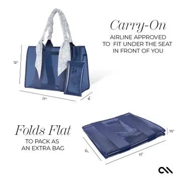 Case - Mate Something Navy Jelly Tote Bag - The Nines