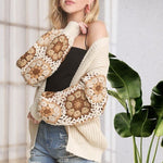 Crochet Sleeve Cardigan - 2 colors! - The Nines