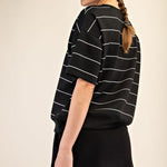 Scuba Striped Short Sleeve Top - 3 Colors! - The Nines