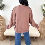 Dilly Dally Mock Neck Sweatshirt - The Nines