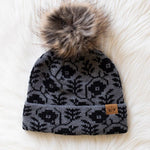Floral Pom Beanie - 2 colors! - The Nines