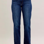Judy Blue Midrise Dark Wash Mr. Straight - 3 Lengths - The Nines