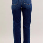 Judy Blue Midrise Dark Wash Mr. Straight - 3 Lengths - The Nines
