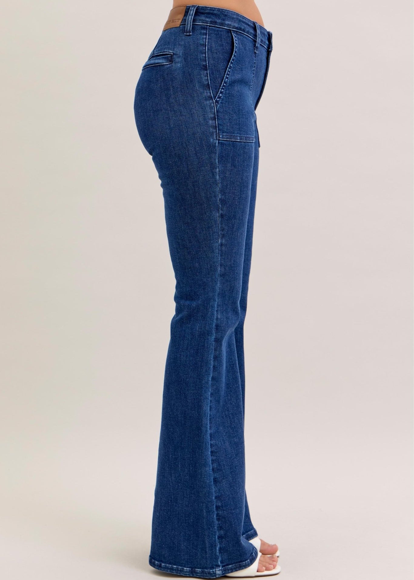 Judy Blue Flare With Patch Pockets - The Nines