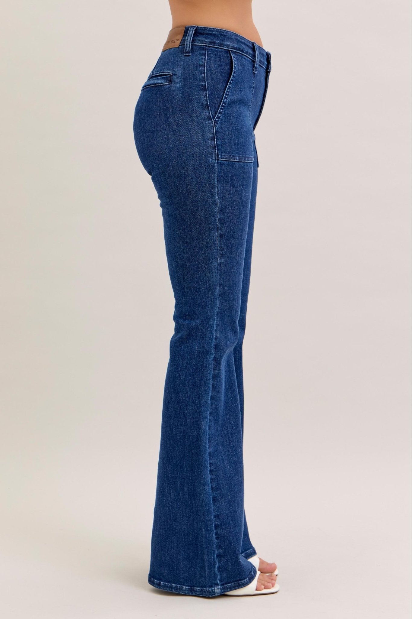Judy Blue Flare With Patch Pockets - The Nines