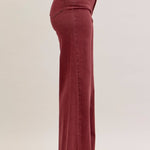 Judy Blue Burgundy Retro Wide Leg - The Nines