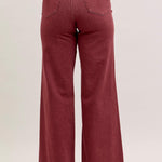 Judy Blue Burgundy Retro Wide Leg - The Nines