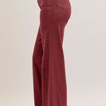 Judy Blue Burgundy Retro Wide Leg - The Nines