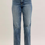 Judy Blue Classic Medium Wash Tummy Control Straight Jean - The Nines
