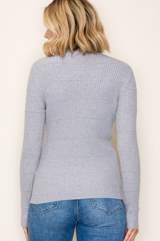 Ribbed Mock Pullovers - 2 Colors! - The Nines