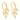Leaf Drop Earring - Gold - The Nines