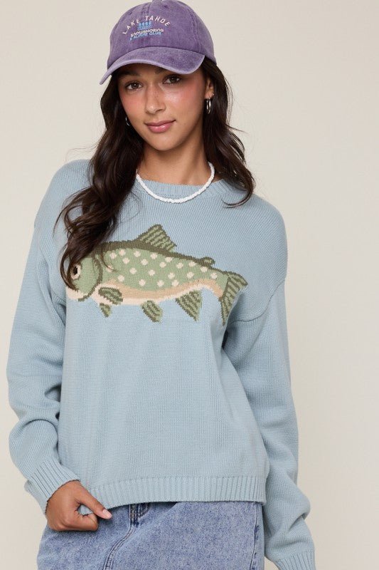 Fish Sweater - 2 colors! - The Nines