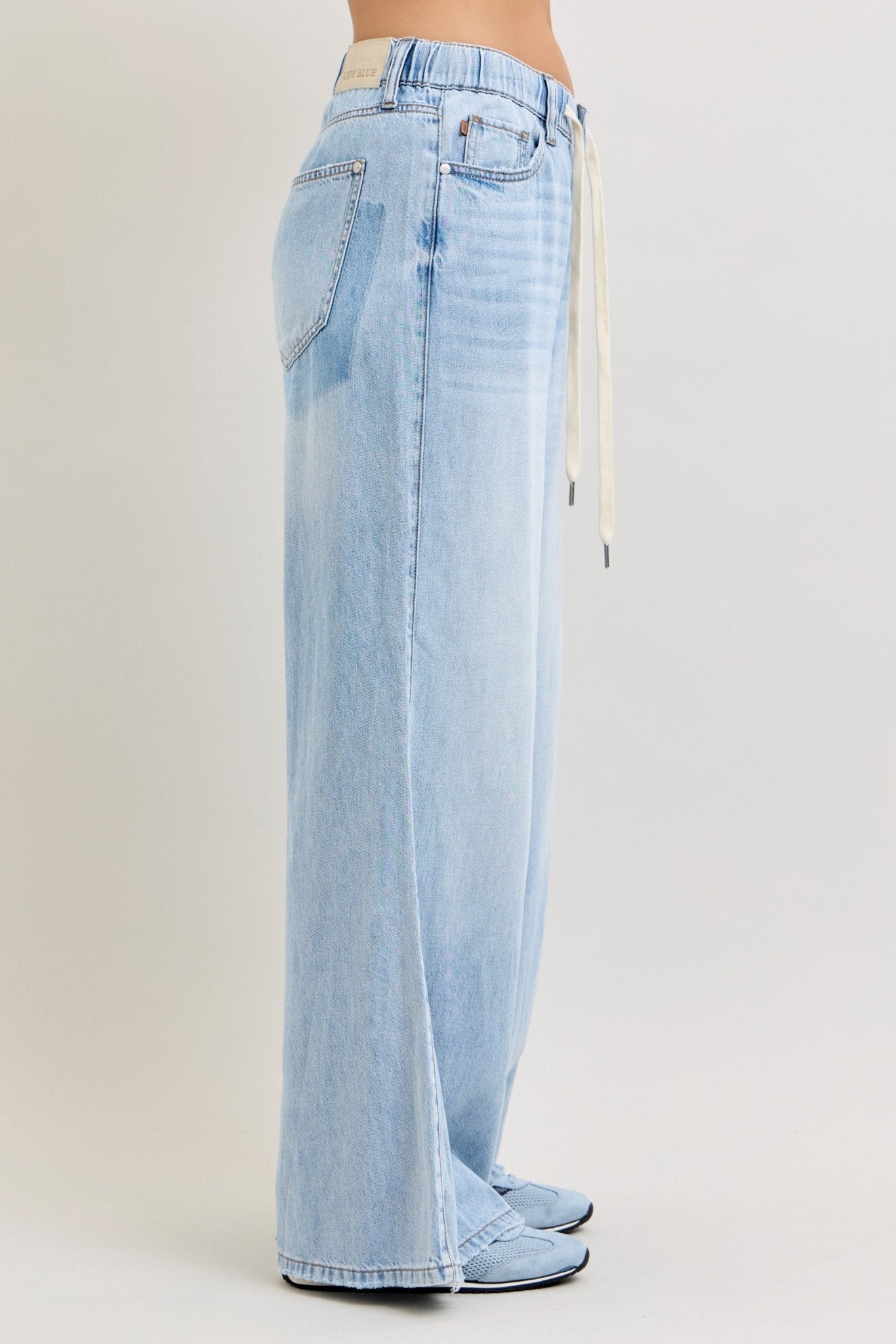 Judy Blue Light Blue High Waist Palazzo Pant - The Nines