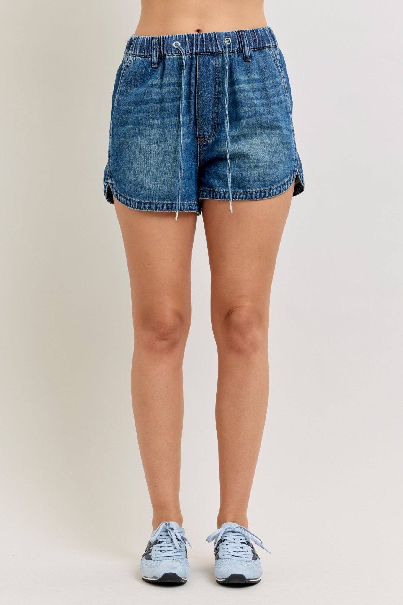 Judy Blue Dark Blue Shorts - The Nines