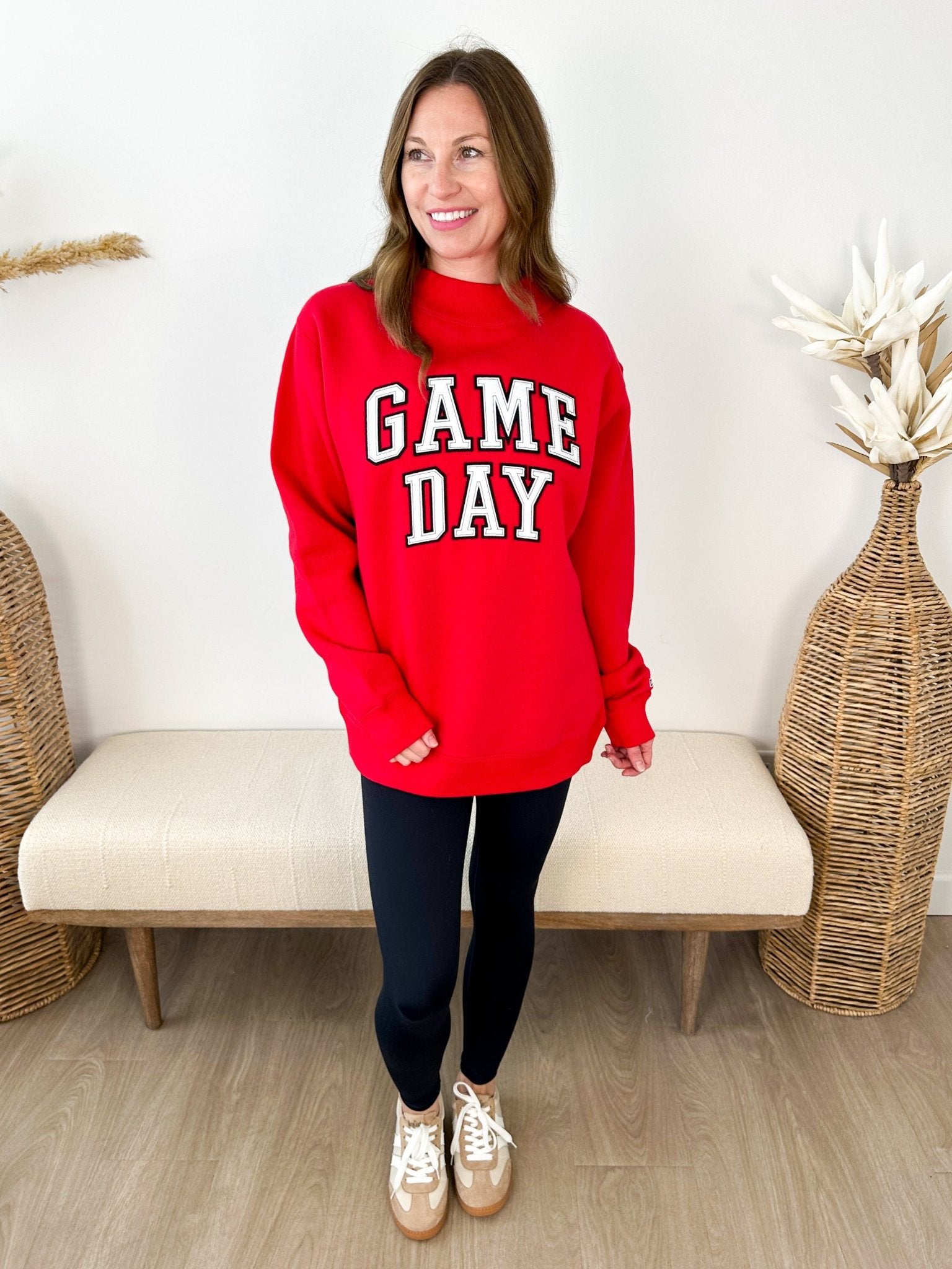 "Game Day" Mock Neck Sweatshirt - 3 colors! - The Nines