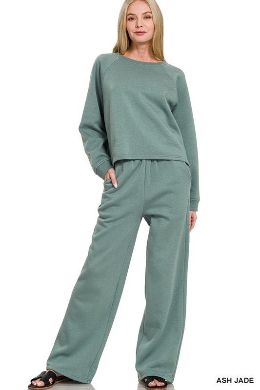 Fleece Raglan Sweatpants - 2 Colors! - The Nines