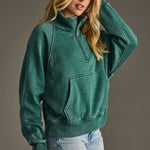 Kiera Quarter Zip Sweatshirt - 3 Colors! - The Nines