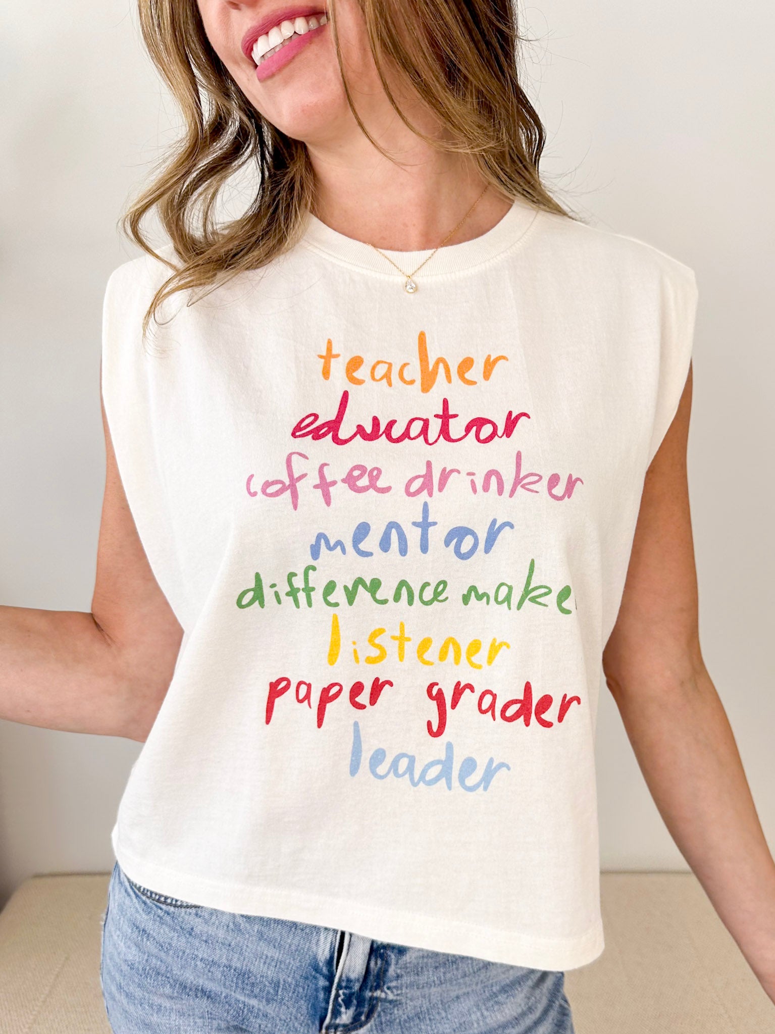 "Teacher" Title Tank
