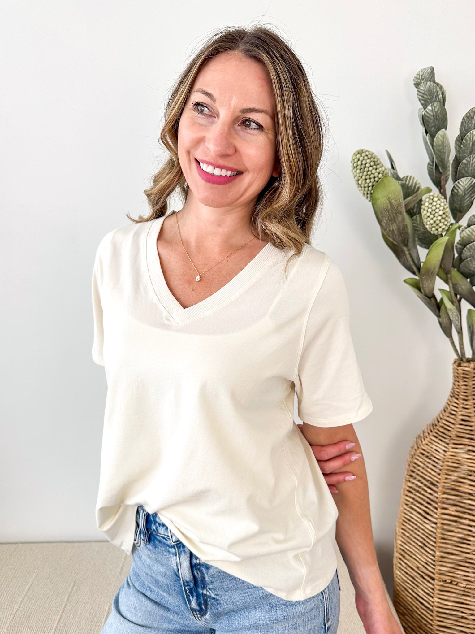 Pima Cotton V-neck Tees - 4 colors! - The Nines