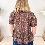 Tie Neck Floral Blouse - The Nines