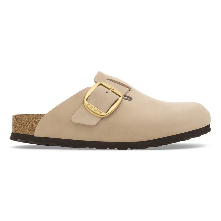 Boston Big Buckle Nubuck Leather - Sandcastle - The Nines