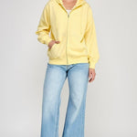 Fleece Boyfriend Zip up Hoodie - 2 Colors! - The Nines