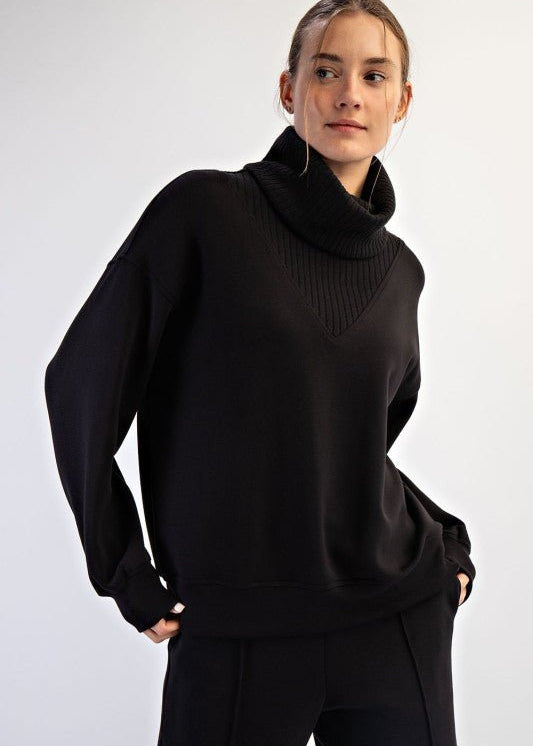 Rae Mode Luxe Scuba Turtleneck - 2 Colors! - The Nines