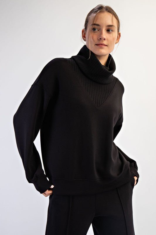 Rae Mode Luxe Scuba Turtleneck - 2 Colors! - The Nines