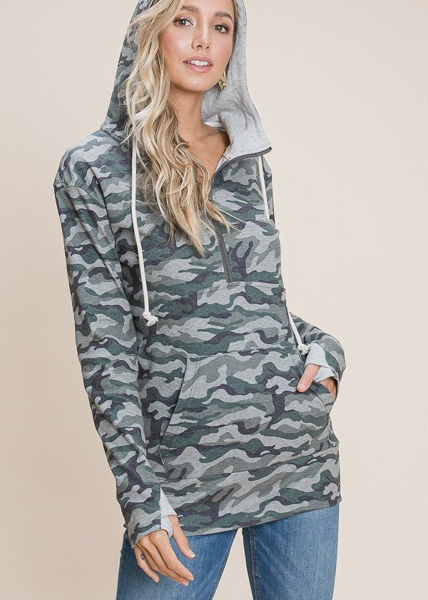 Lightweight Camo Hoodie - The Nines