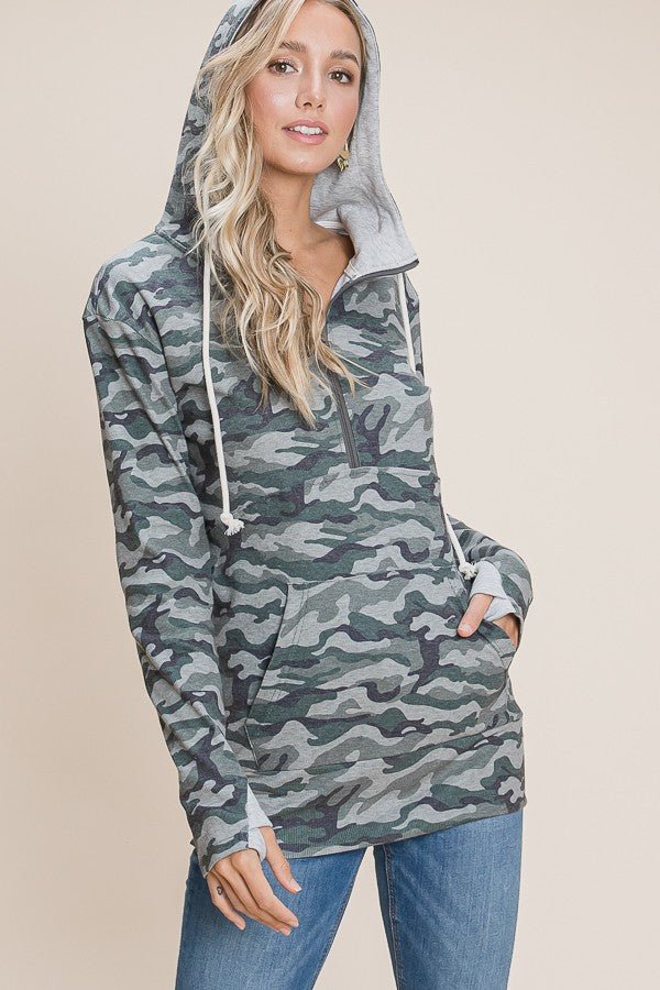 Lightweight Camo Hoodie - The Nines