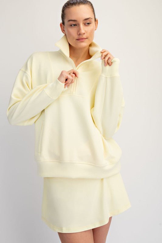 Mock Neck Quarter Zip - 5 colors! - The Nines