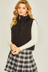 Reversible Cropped Puffer Vests - 4 Colors!