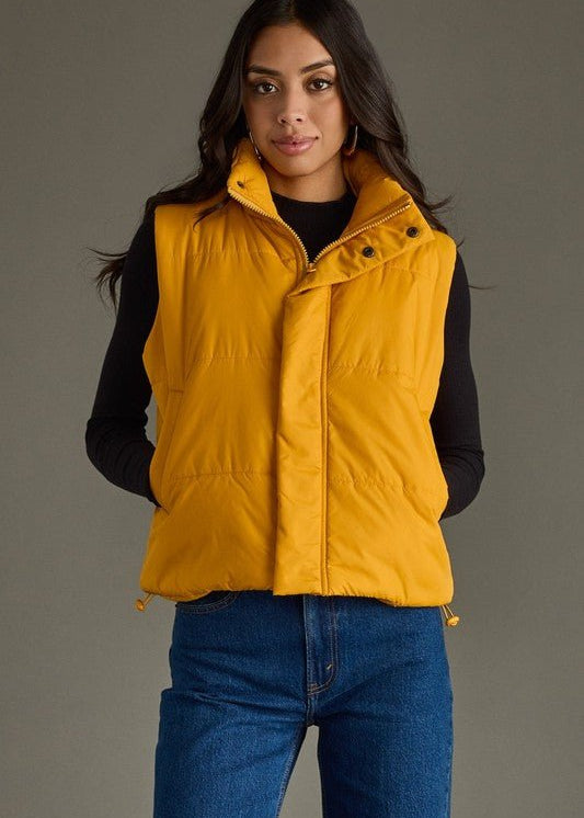 Mustard Puffer Vest - FINAL SALE! - The Nines