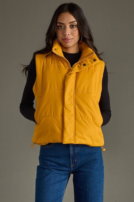 Mustard Puffer Vest - FINAL SALE! - The Nines