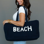 Navy Beach Tote - The Nines