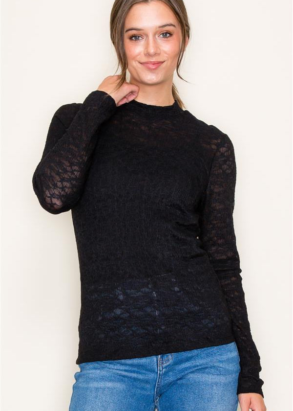 Lace Mock Top - The Nines