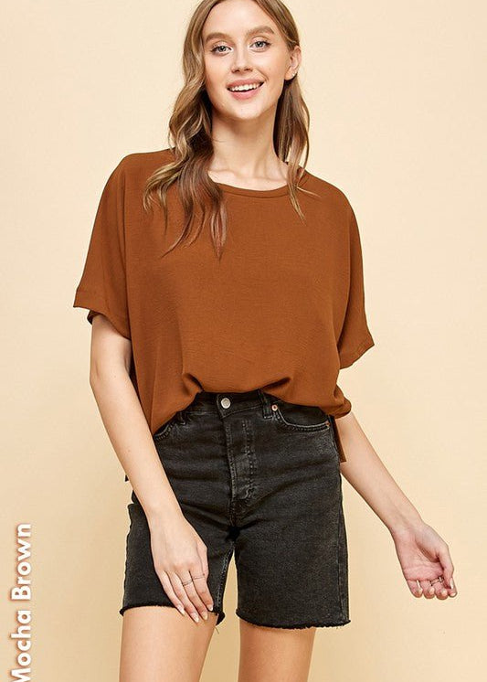 Basic Half Sleeve Top - 3 Colors! - The Nines