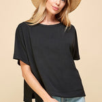 Basic Half Sleeve Top - 3 Colors! - The Nines