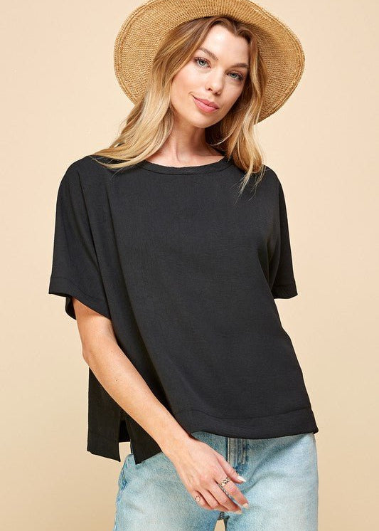 Basic Half Sleeve Top - 3 Colors! - The Nines