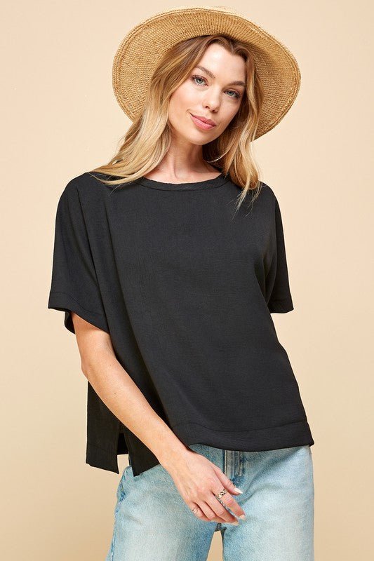 Basic Half Sleeve Top - 3 Colors! - The Nines