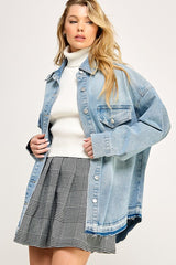 Oversized Denim Shirt Jacket